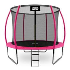 Aga SPORT EXCLUSIVE Trampolin 305 cm Ružičasta + zaštitna mreža + ljestve