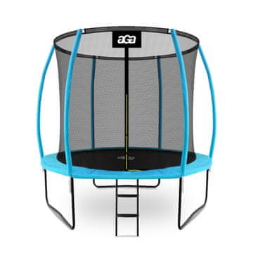 Aga SPORT EXCLUSIVE Trampolin 250 cm Svijetloplava + zaštitna mreža + ljestve