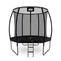 Aga SPORT EXCLUSIVE Trampolin 250 cm Crna + zaštitna mreža + ljestve