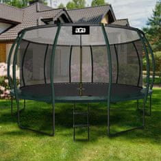Aga SPORT EXCLUSIVE Trampolin 500 cm Tamno zelena + zaštitna mreža + ljestve