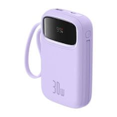 BASEUS Powerbank Baseus QPow 2 10000mAh 30W 2xUSB-C - Violetti, Brzo Punjenje, Prijenosni