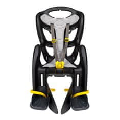 BELLELLI PEPE Dječje sjedalo za bicikl, montaža na okvir nosač, crna