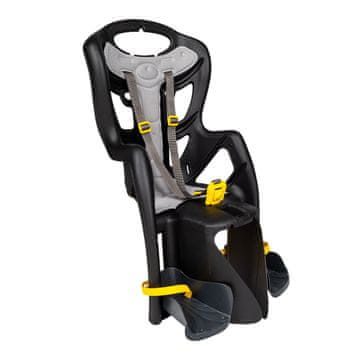 Bellelli BELLELLI PEPE Dječje sjedalo za bicikl, montaža na okvir nosač, crna
