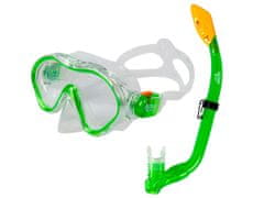 ACRAsport Set za ronjenje 2 u 1, DJEČJI, ZELENI – maska i disalica