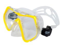 ACRAsport Set za ronjenje 3 u 1, ŽUTI, S/M – peraje 36–41, disalica, maska