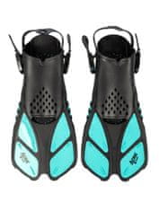 ACRAsport Set za ronjenje 3 u 1, TIRKIZNI, L/XL – peraje 42–47, maska, disalica