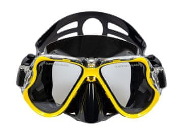 ACRAsport Set za ronjenje 3 u 1, ŽUTI, L/XL – peraje 42–47, maska, disalica