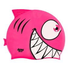 ACRAsport Dětská plavecká koupací čepice, PIRANHA, růžová