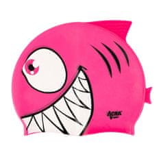 ACRAsport Dětská plavecká koupací čepice, PIRANHA, růžová