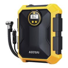 AstroAI Prijenosni kompresor 12V AstroAI CZK-3674, 100PSI, žuti, brzi i pouzdani za različite namjene