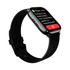 QCY Pametni sat QCY WATCH GS (crni) - Monitor zdravlja i sportskih aktivnosti, Bluetooth povezivost