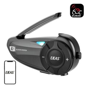 Ejeas Interkom za motocikle EJEAS Q2 - Bluetooth 5.1, vodootporan, vrhunska kvaliteta zvuka