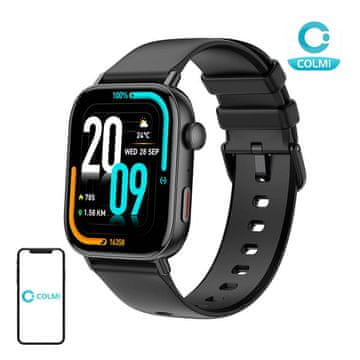 COLMI Pametni sat Colmi C8 Max - Crni, 1.83", Bluetooth, Sport i Zdravlje, Bežično punjenje