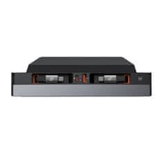 BASEUS Hub Baseus T-Space s USB-C kablovima za Tesla - brzo i sigurno punjenje (crni)