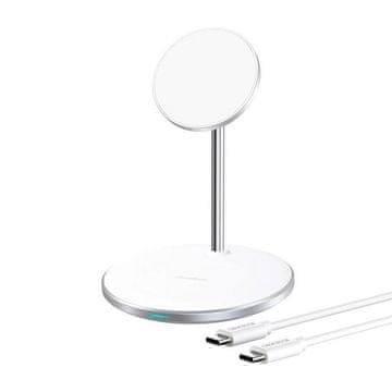 Choetech Bežična indukcijska punjač Choetech T581-F za iPhone 12 i AirPods (bijela)