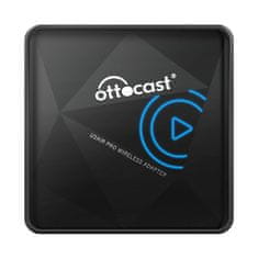 Ottocast Bezpružni adapter Ottocast U2-AIR PRO Carplay, crni, brzo povezivanje 5 GHz, široka kompatibilnost