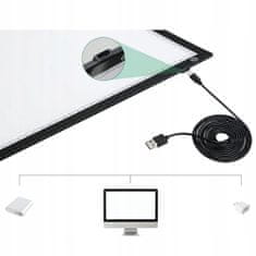 Dexxer Veliki A3 USB LED grafički tablet za slikanje i skiciranje