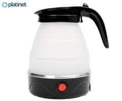 Platinet PEK187R kuhalo za vodu, sklopivo, 0,6 l, 600 W, crno