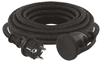 produžni kabel, 25 m, vanjski, 1 utičnica, guma-neopren, 250 V, 2,5 mm2, crni (P01825R)