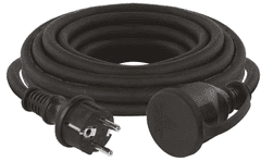 EMOS produžni kabel, 10 m, vanjski, 1 utičnica, guma-neopren, 250 V, 2,5 mm2, crni (P01810R)