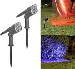 HOME & MARKER® Vanjska solarna reflektorska lampa s LED osvjetljenjem, vodootporna i bez kablova | SPOTIKE
