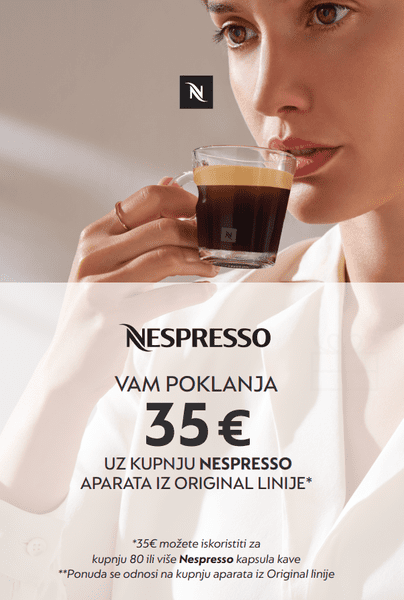 Nespresso promocija: 35 € darilni bon