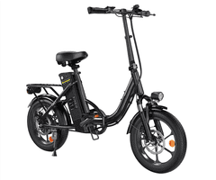 isinwheel U4 električni bicikl, sklopivi, 250 W, do 88 km, crni