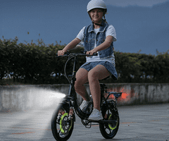 isinwheel U4 električni bicikl, sklopivi, 250 W, do 88 km, crni