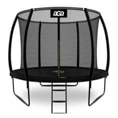 Aga SPORT EXCLUSIVE Trampolin 305 cm Crna + zaštitna mreža + ljestve