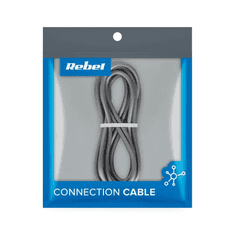 Rebel USB kabel 3.0 M. - tip C. M., crna boja, 2 m