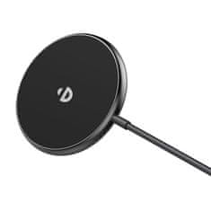 Choetech Magnetni punjač 3u1 Choetech T697-F (crni) za iPhone i AirPods, USB-C, ultratanki dizajn