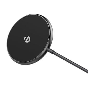Choetech Magnetni punjač 3u1 Choetech T697-F (crni) za iPhone i AirPods, USB-C, ultratanki dizajn