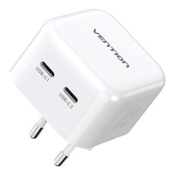 Vention Vention FBPW0-EU 35W USB-C GaN Brza Punjač Beli