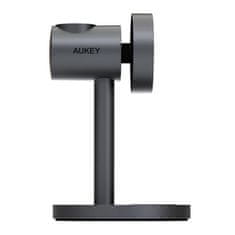 Aukey Aukey MagFusion 3 u 1 Bežični Punjač, 15W Qi2, Siva, za iPhone, Apple Watch i AirPods