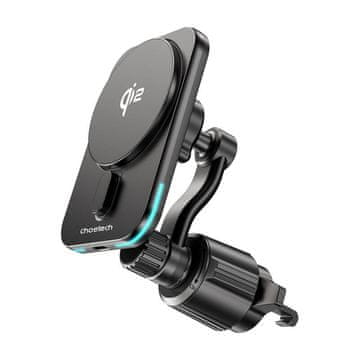 Choetech Bežična auto punjač Choetech MagLeap Qi2 15W s magnetskim držačem