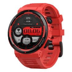 ZEBLAZE Pametni sat Zeblaze Ares 3 Plus - Crveni, zdravstveni i sportski tracker, AMOLED ekran
