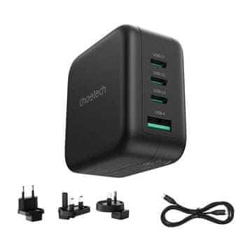Choetech Brza punjač Choetech PD6055 70W GaN s adapterima US, EU, UK, AU