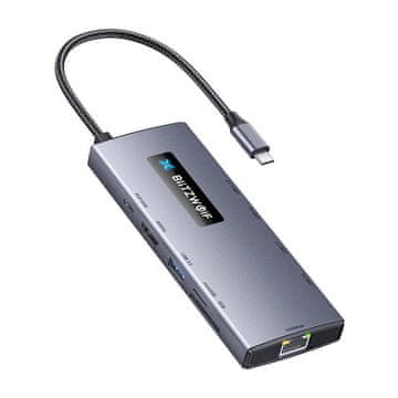 Blitzwolf Adapter 10w1 HUB Blitzwolf BW-NEW TH8 - Sve u jednom USB-C rješenje za moderne uređaje