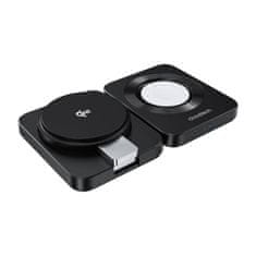 Choetech SkFoldable magnetna punjač 3u1 Choetech Qi2 za iPhone, Apple Watch i AirPods