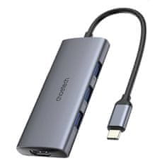 Choetech Adapter 7 u 1 Choetech HUB-M19 USB-C - Srebrni, 4K HDMI, 5 Gb/s, SD/TF Utori