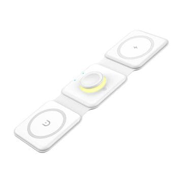 Essager Essager magnetna indukcijska punjač, EWXCX3-NMC02, 3u1, 15W, bijela
