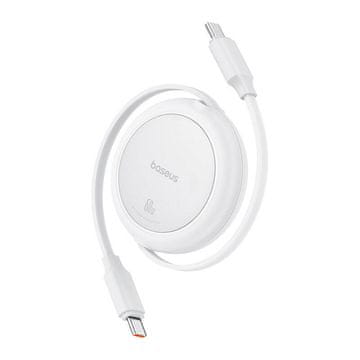 BASEUS Free2Pull Mini USB-C na USB-C kabel, 60 W, 1, (bijeli)