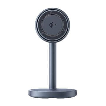 BASEUS Bežični punjač Baseus Orbit 2 Pro Qi2 20W - Sivi, za brzo punjenje i elegantan dizajn