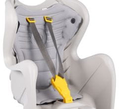 BELLELLI MR FOX Dječje sjedalo za bicikl EASY DREAM podesiva, svjetlo siva