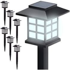 MG Garden Lamp V2 solarna svjetiljka 6kom, crno