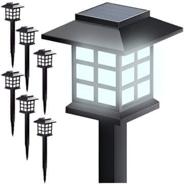 MG Garden Lamp V2 solarna svjetiljka 6kom, crno