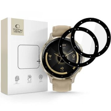 Tech-protect Glass Flex 2x zaštitno staklo za Garmin Venu 3S, crno
