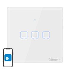 Sonoff Pametan WiFi dodirni prekidač svjetla Sonoff T0 EU TX (3-kanalni)