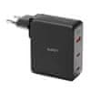 Aukey Aukey PA-B7O punjač, 140W GaN, 1xUSB-A, 2xUSB-C, crni