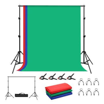 Puluz Puluz Fotografski Set Trojivac 2X2M + Foto Pozadine 3 Komada Za Studio